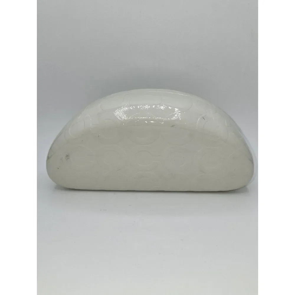 Coach Eyeglasses‎ Case White Signature Hard Clamshell Glasses Holder